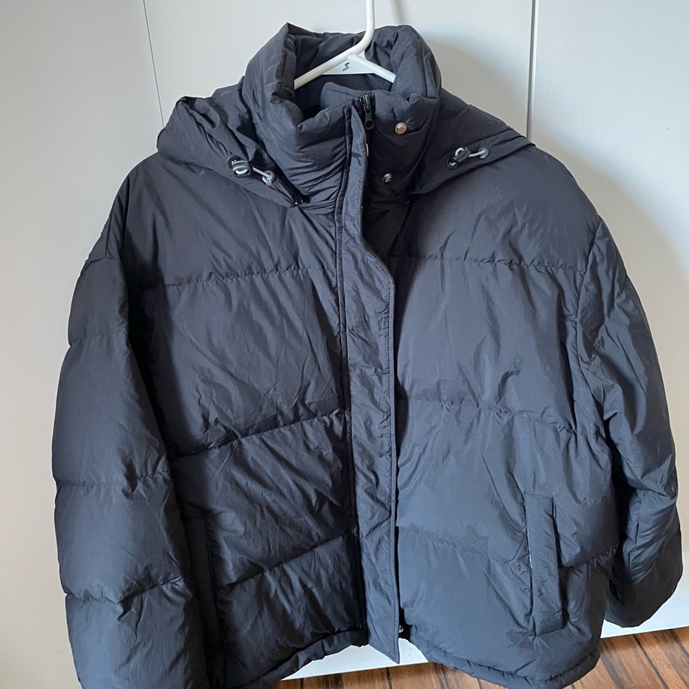 Coco + Carmen Charcoal Puffer Jacket